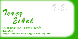 terez eibel business card